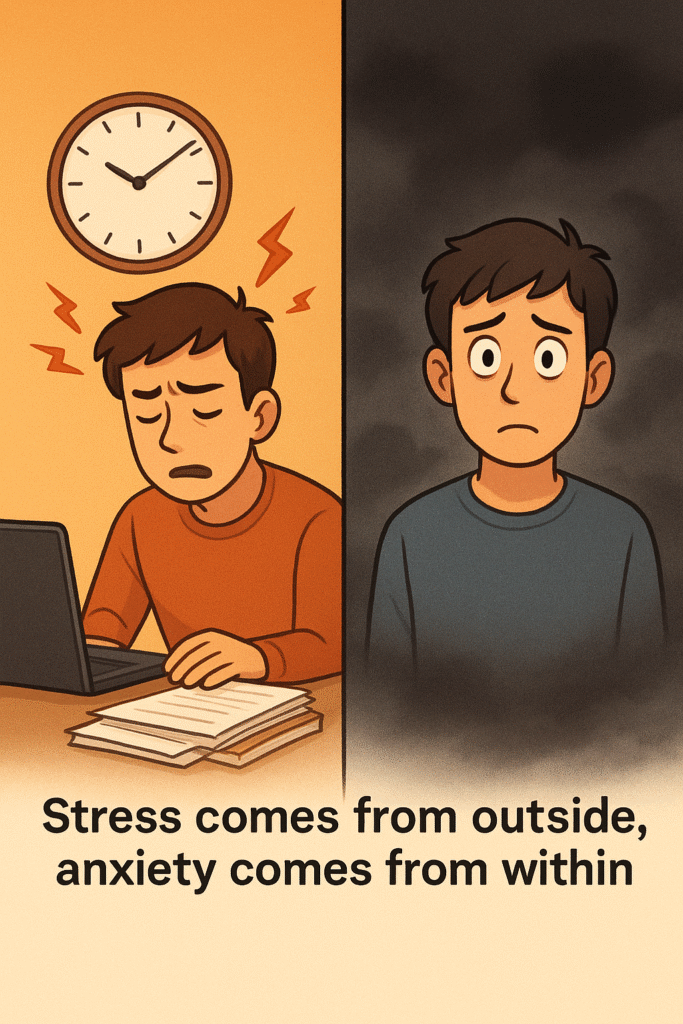 تفاوت استرس و اضطراب