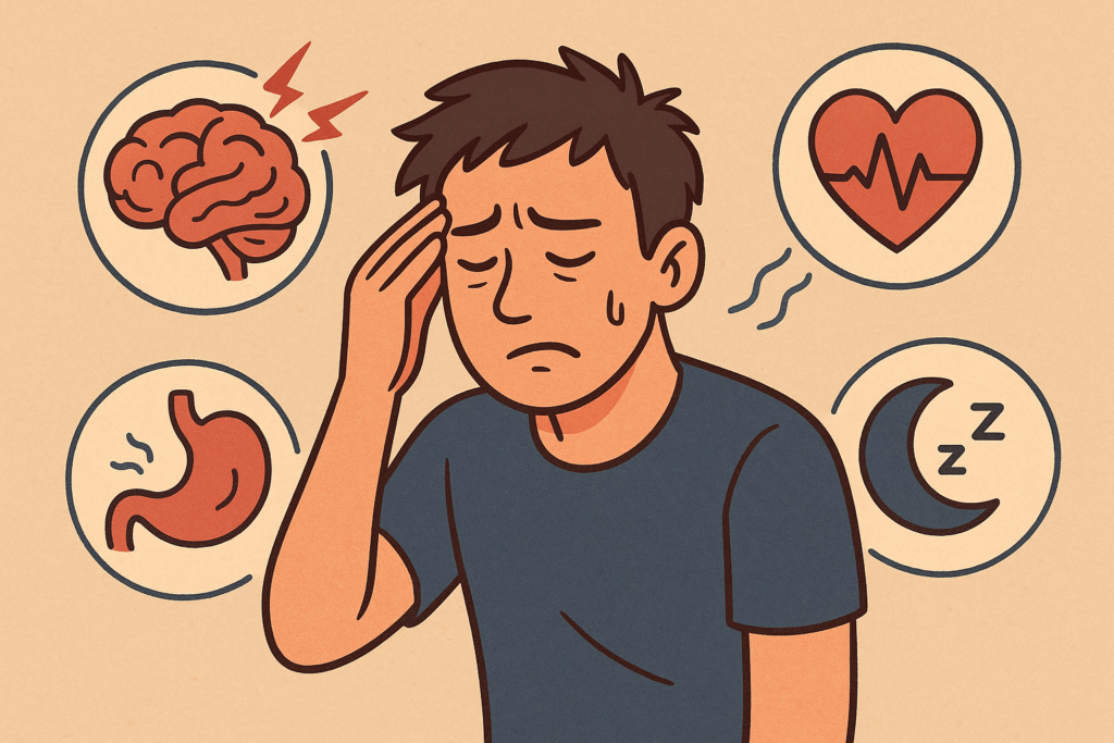 علائم جسمی استرس