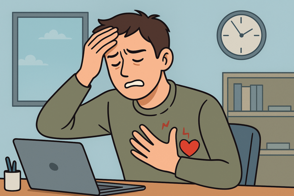 علائم فیزیکی استرس